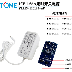 18W定時快關電源適配器